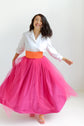 13-1 Tulle skirt with velvet ribbon