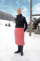 45-2 Narrow pencil skirt with pleat