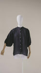 64-4 Chic very wide blouse with yoke