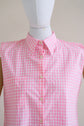05-2 BRISA Sleeveless blouse with pointy collar