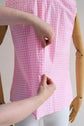 05-2 BRISA Sleeveless blouse with pointy collar