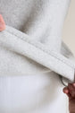 70-19 SOFTWAVE Polo Fleece Sweater with Gathered Puff Sleeves