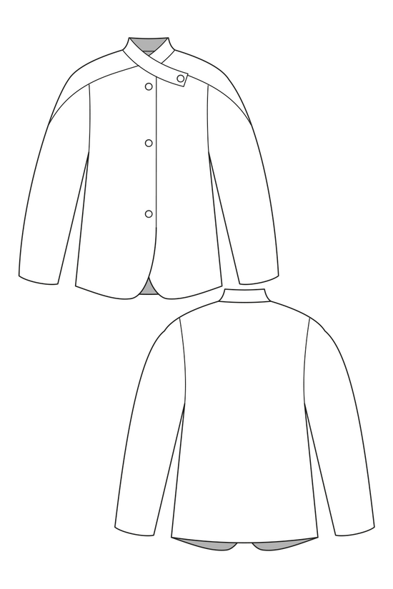 71-13 ARLETTE Cardigan with Balloon-Shaped Sleeves