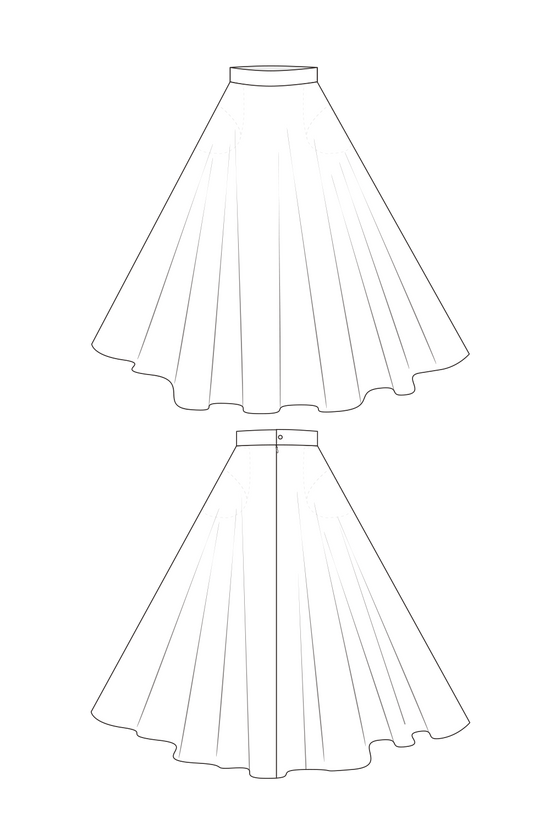 10-1 THE BELLRound and sweeping circle skirt