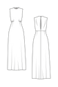 25-3 Slender ball gown with back slit