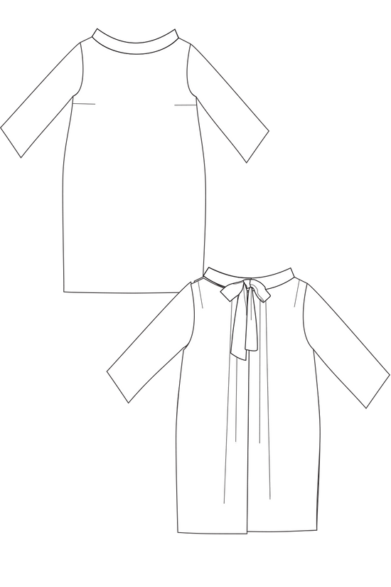 37-2 CAPRICE A-Line Dress with Back Bow