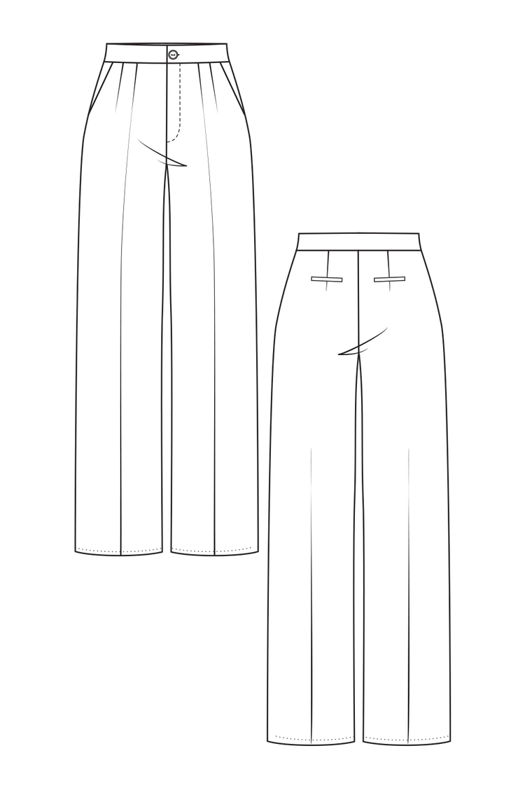 38 VISCOSE DBL PLEATED TROUSER ALABASTER 38 VISCOSE DBL PLEATED TROUSER ALABASTER