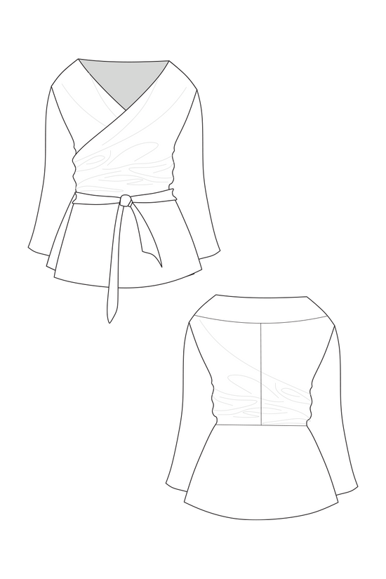 41-2 Tie-waist blazer / blouse