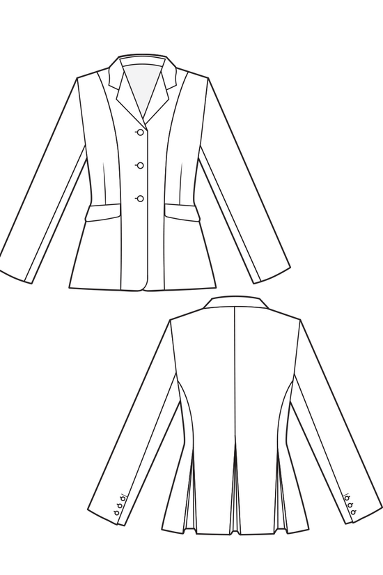 56-1 Tailored Single Breasted Blazer