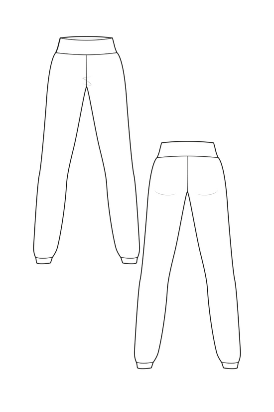 57-3  Jogging pants / loungewear pants made of jersey