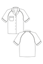 61-2 SABLA Raglan Blouse with piping details