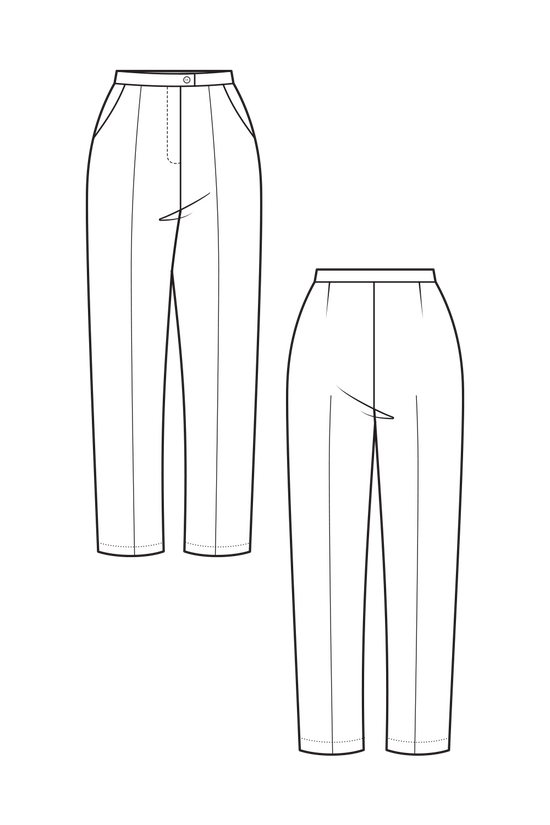 65-1 SPARK Pleated trousers with 2 pockets