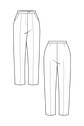 65-1 SPARK Pleated trousers with 2 pockets