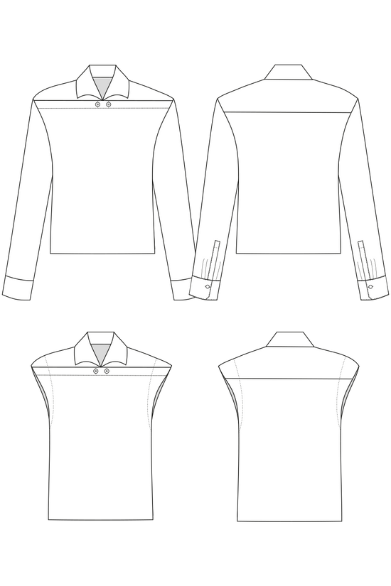 66-4 Camping blouse in 2 variants