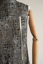 69-3 JOIE DE VIVRE Mini dress with frilled hem and standup collar