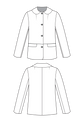 70-21 TONKA Leather jacket with Peter Pan Collar