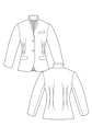 71-11 BELLECOUR Jacket with waist darts