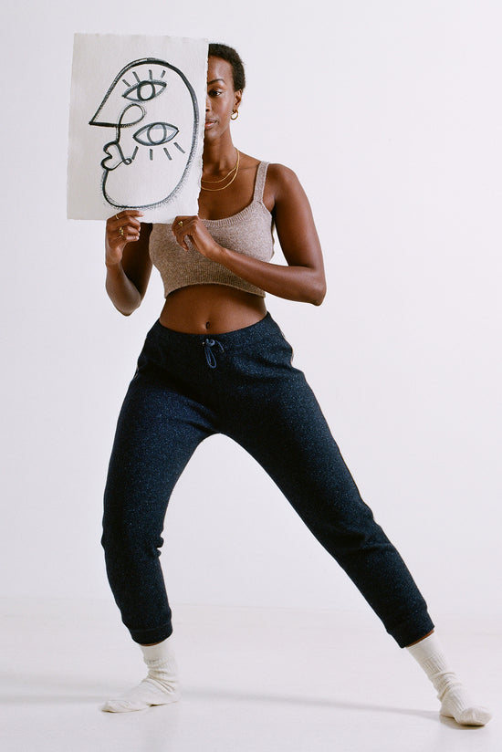 10-11 Elegant sweatpants with piping