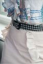 16-3 Velvet skirt with ruffles