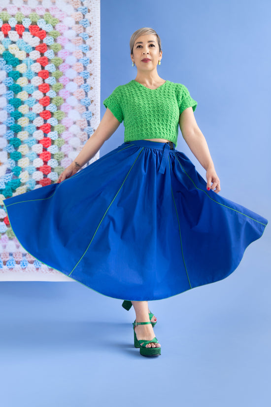 65-11 Irregular plate skirt with plug belt