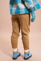 50-6 Slim stirrup trousers with elastic foot loops