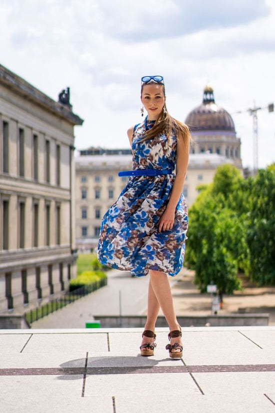 58-2 Voile dress with raw edges