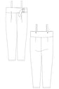62-4 Loose-fit dungarees with buckle in the front