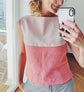 40-6 Short summery top with side slits