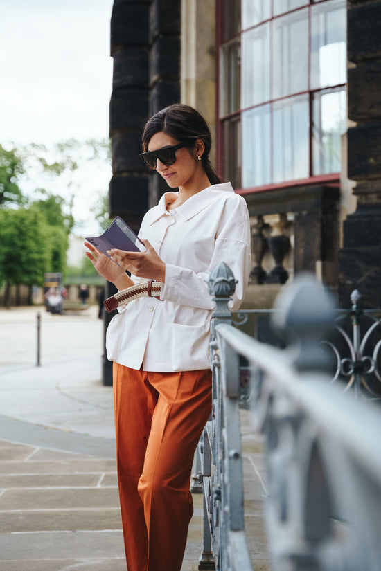 65-1 SPARK Pleated trousers with 2 pockets