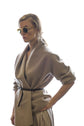 32-5  Wrap jacket with shawl collar made of boiled merino wool