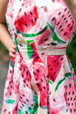 32-1 Backless watermelon dress / long backless ball gown