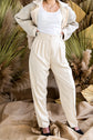 61-3 DIY Sewing Pattern for very loose business pants with welt pockets and pleats from sisterMAG Patterns