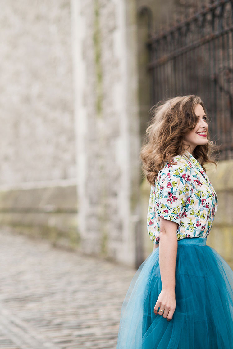 Tulle skirt velvet discount top